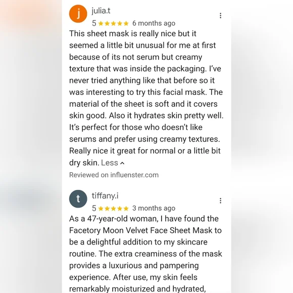 🌸 FaceTory Moon Velvet Sleeping Mask w/ Shea & Azulene NIB / NWT - Picture 12 of 16